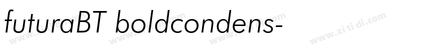 futuraBT boldcondens字体转换